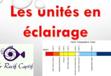 Les unités en éclairage d’aquarium