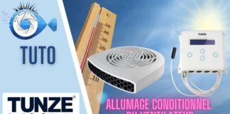 Comment configurer un Tunze 7000 pour contrôler un ventilateur Aquawind à différentes températures