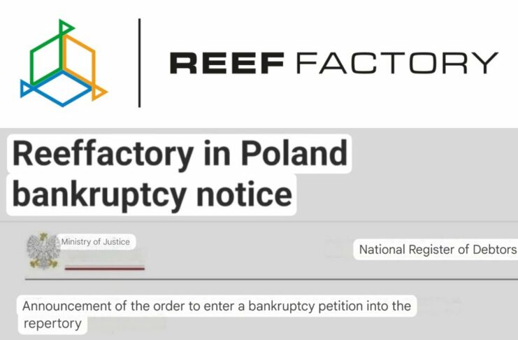 📉 Reef Factory en faillite : ce que vous devez savoir, et pourquoi ce n’est (peut-être) pas la fin